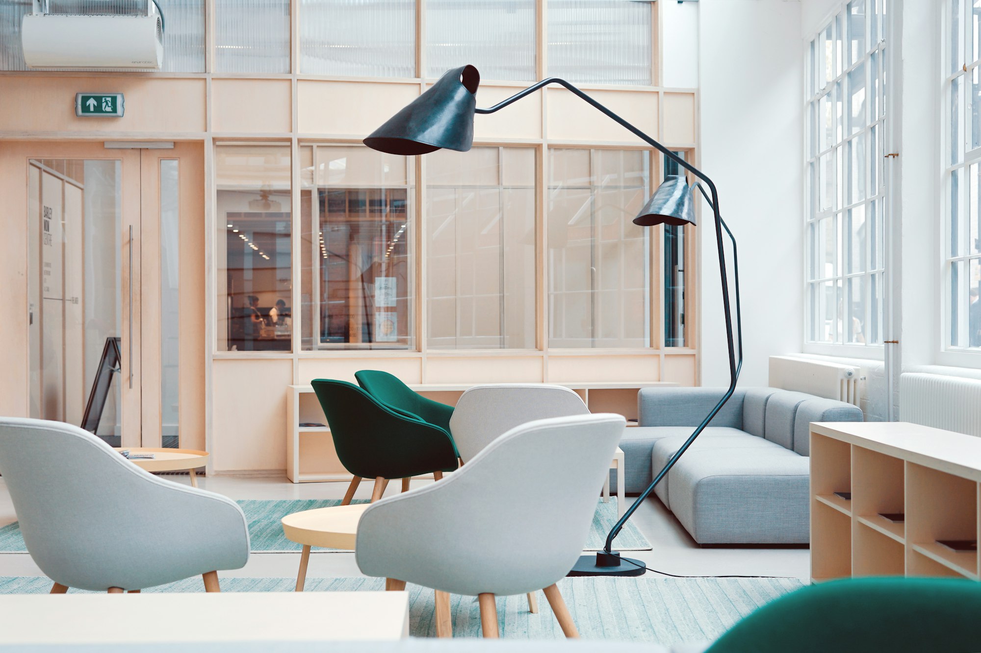 A calm, light-filled studio space